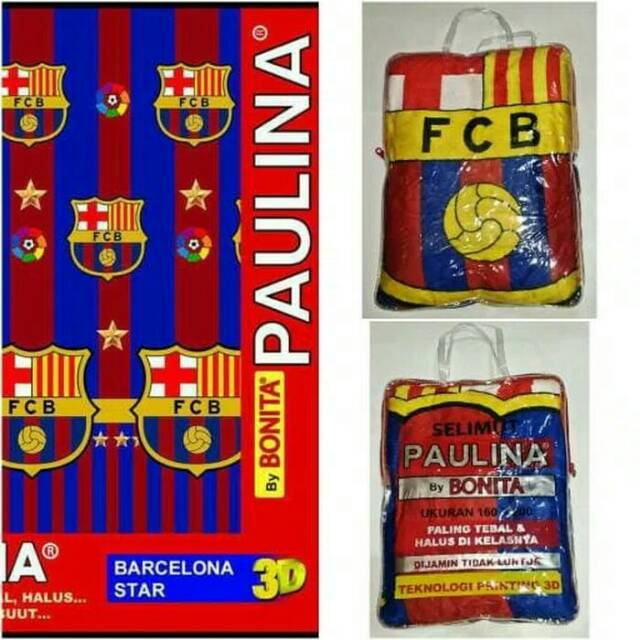 Selimut Bulu Paulina By Bonita <br />uk.160 X 200 - Selimut Motif Barcelona