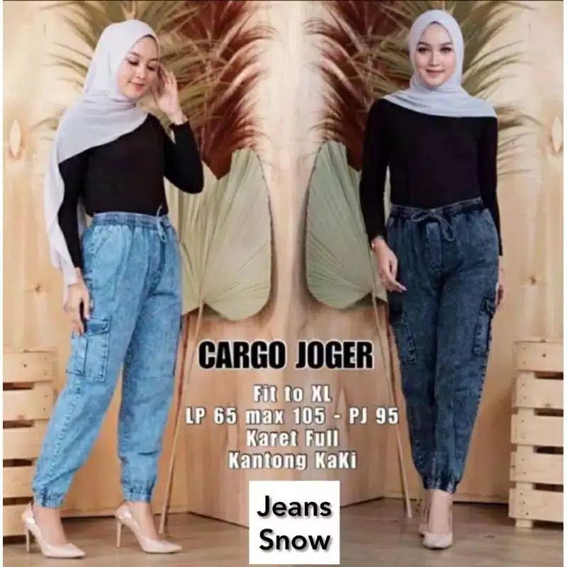 Celana Joger Jeans Cargo