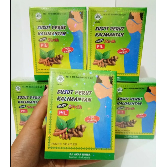 Jual Jamu Pil Pelangsing Susut Perut Kalimantan Plus Sirih Akar Rimba ...