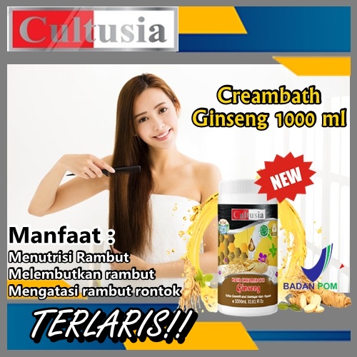 BARU Perawatan rambut rontok dan kering wanita cultusia creambath 1kg Original penghalus rambut rusa