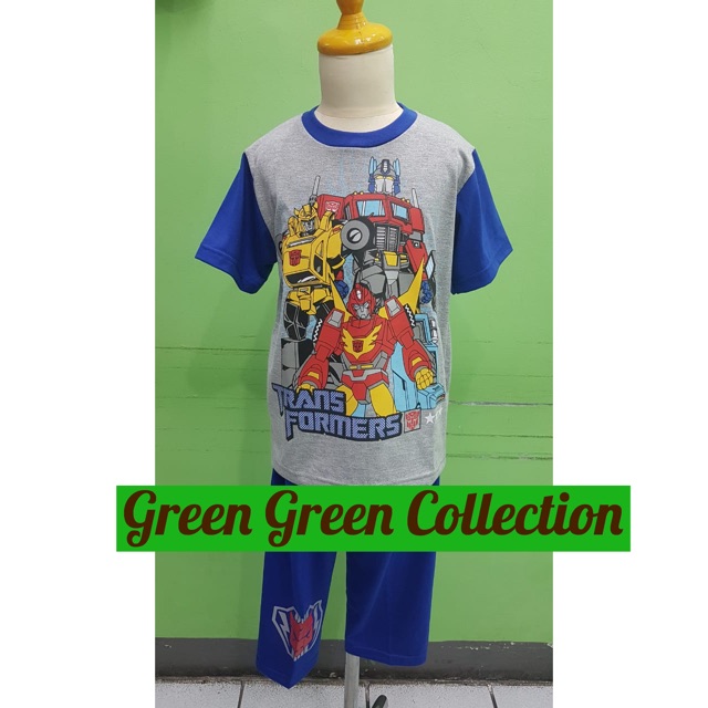 Piyama Kaos Anak Premium Transformers New