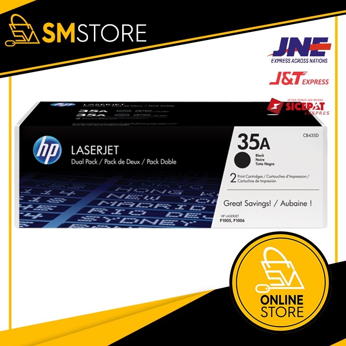 Jual HP 35A Black Original LaserJet Toner Cartridge | Shopee Indonesia