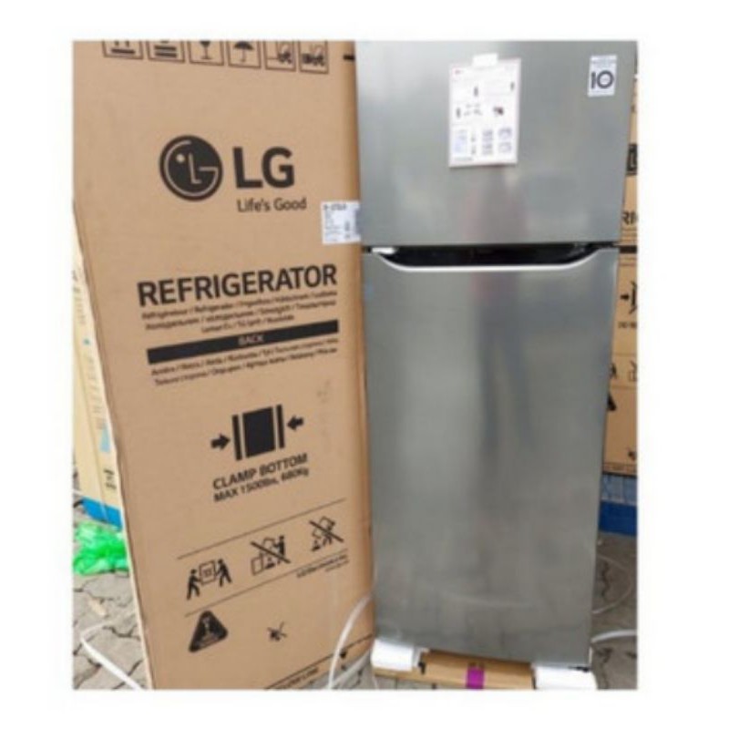 KULKAS 2 PINTU LG GM G 372 SLBC SMART INVERTER 333 LITER