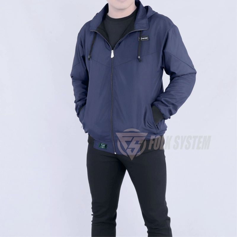 Jaket parasut pria windrunner folksystem