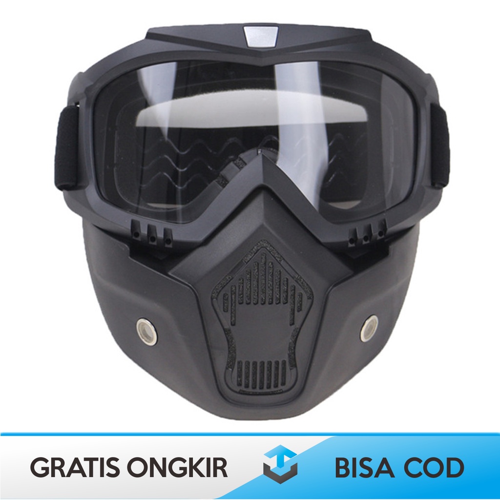 KACAMATA HELM BOGO GOOGLES MASK MOTOR PRIA ORIGINL TAFFSPORT BOLLFO