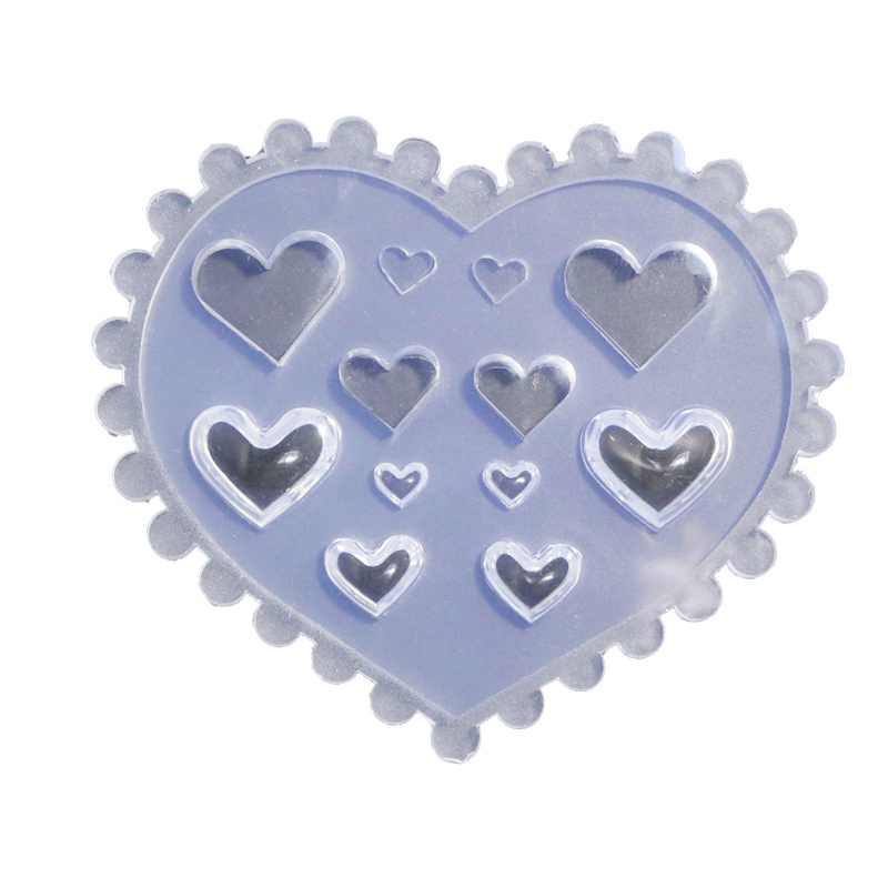 Siy Cetakan Resin Akrilik Gel Nail Art Bentuk Tengkorak Bunga Ukuran Mini