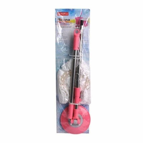 Lion Star BM 51 Livina Spin Mop Handle Set Gagang Dan Pel Untuk Ember BM 45