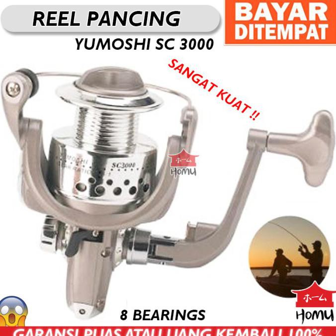 Yumoshi Sc3000 8 Ball Bearing Fishing Reel Rel Pancing Spool Memancing