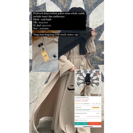 preloved abaya by taal hijab