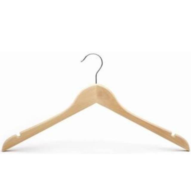 Hanger kayu nat dewasa 2 | Shopee Indonesia