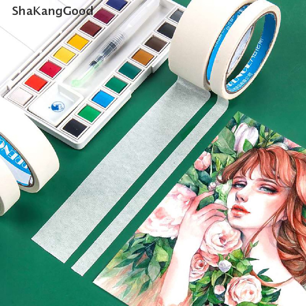 SKID Watercolor Masking Tape Art Painting Adhesive Textured Tape Paper Art Supplies SKK