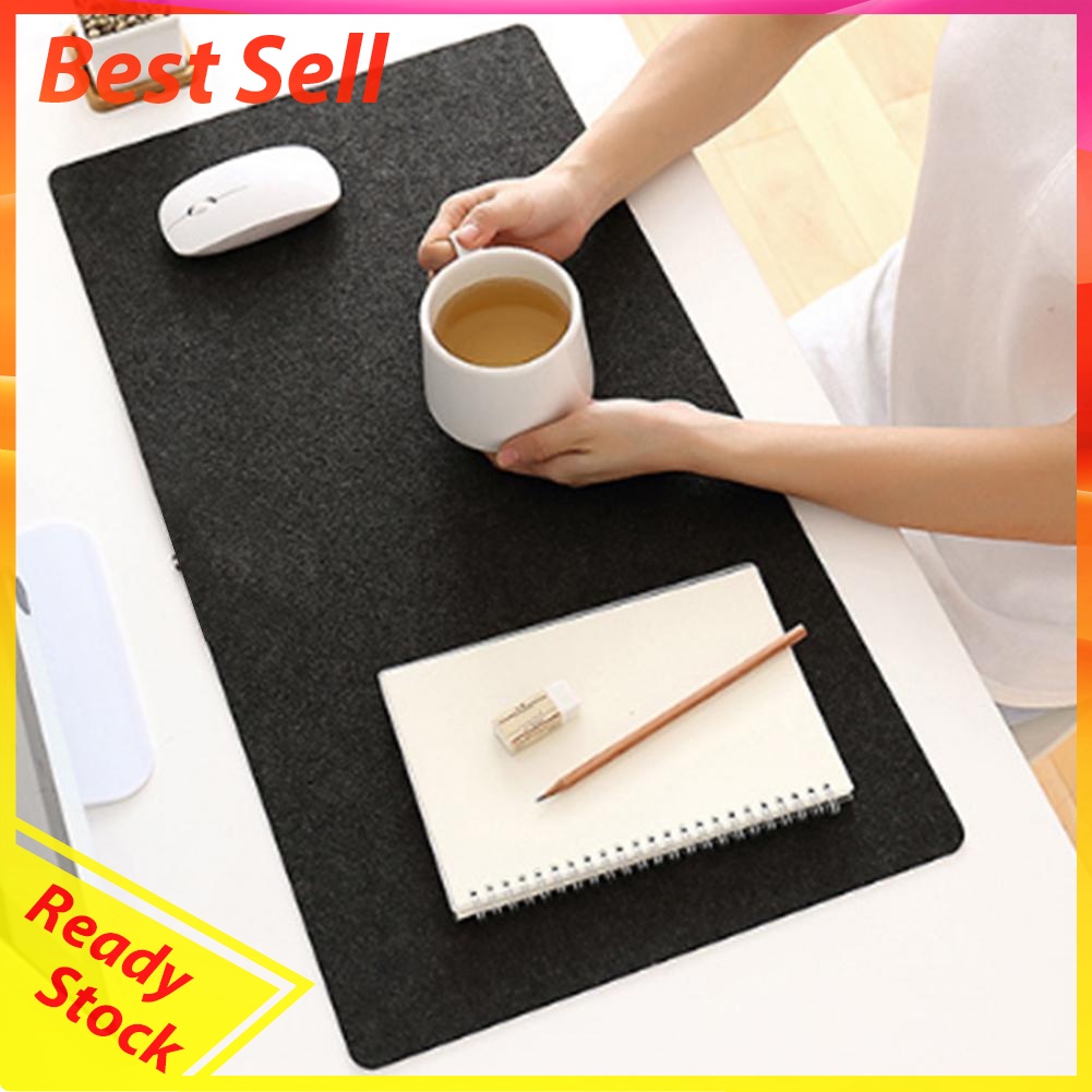 Office Computer Desk Mat Modern Table Mouse Pad Wool Felt Laptop Desk Mat