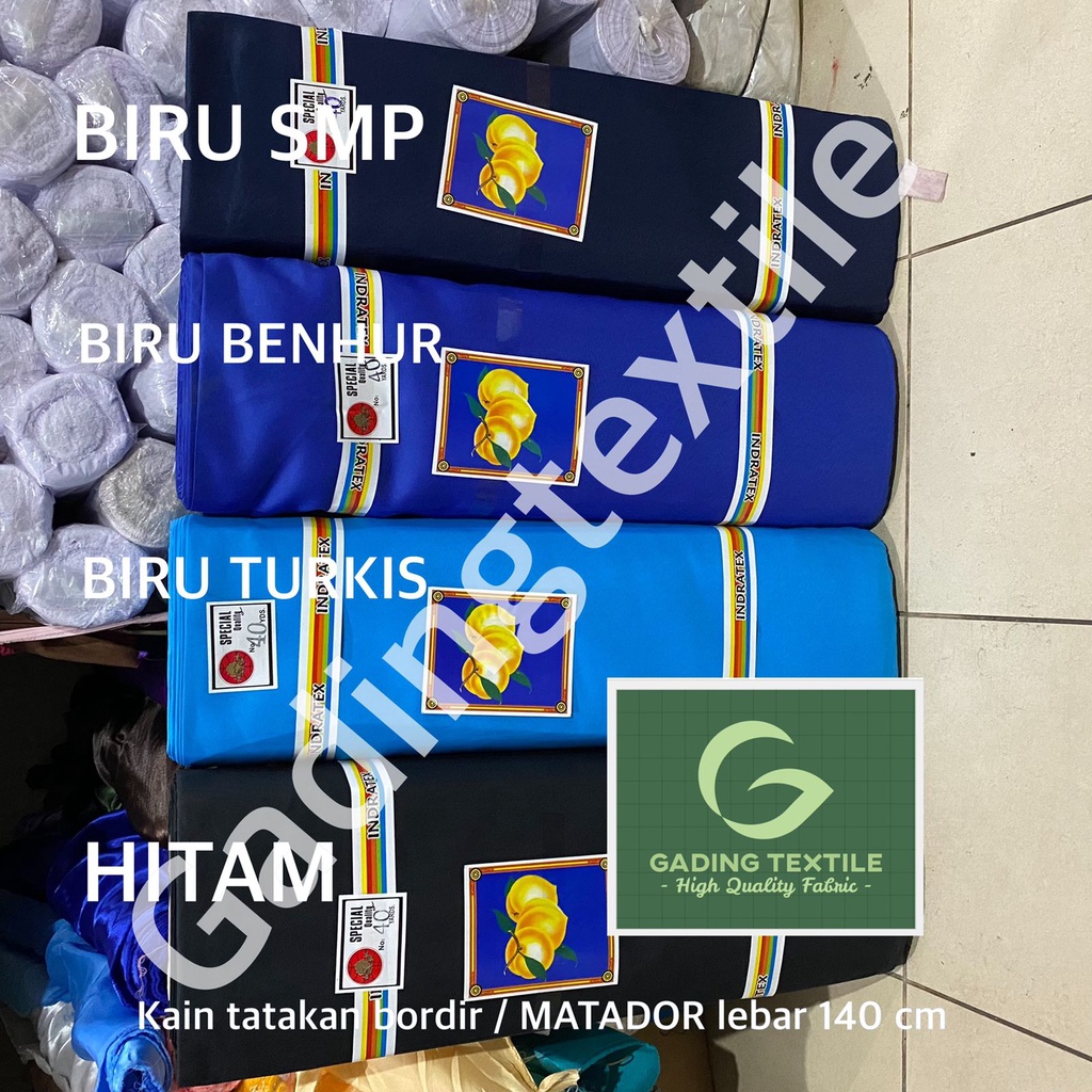 (per 1 yard ) kain SAKURA BORDIR MATADOR cap BUAH PALA alas tatakan bordir bedge bet emblem komputer sabuk karate goddie bag