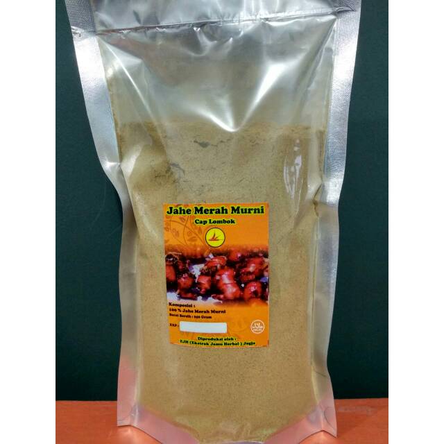 

Jahe merah murni cap Lombok