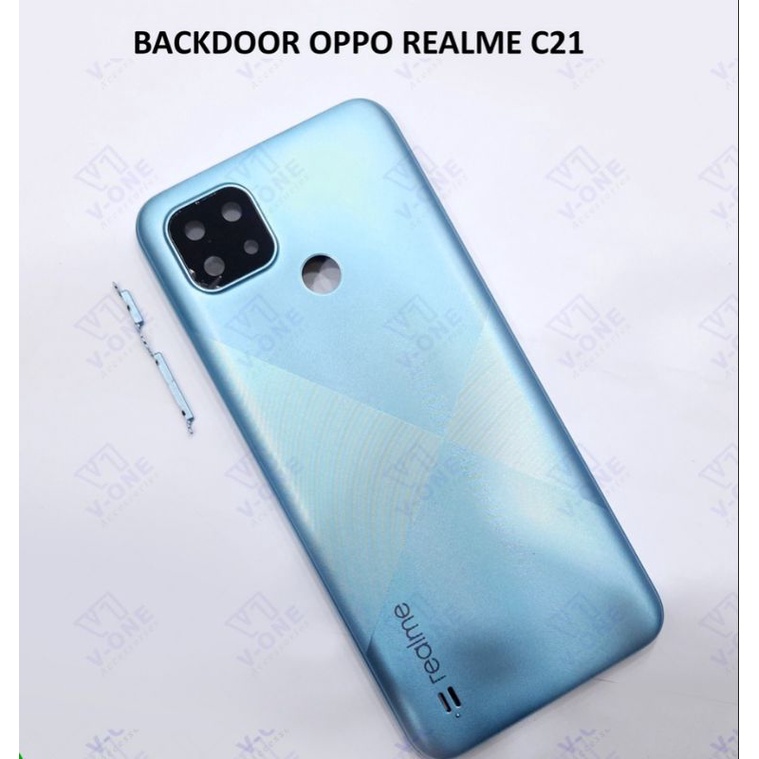 Backdoor Backcover Kesing Tutup Belakang Back Casing Realme C21 Original