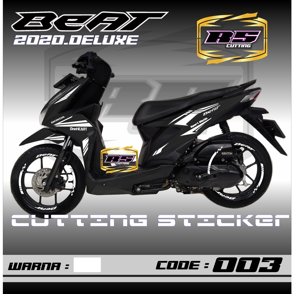 RYA Cutting Sticker Beat Deluxe & Velg Beat - List Variasi motor Beat aksesoris Motor Beat Deluxe St