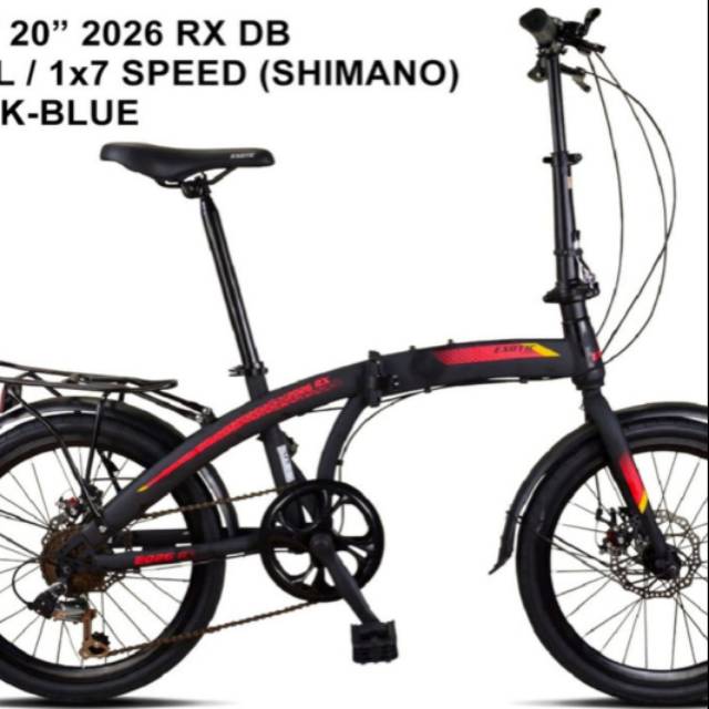 Sepeda Lipat Exotic 2026 RXDB 20" 7 speed Shimano