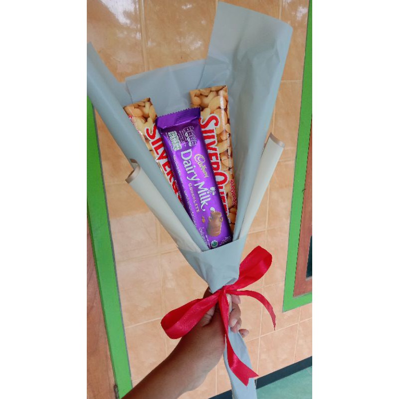 

buket coklat/buketsilverqueen/bukethijab/buketcoklatmurah