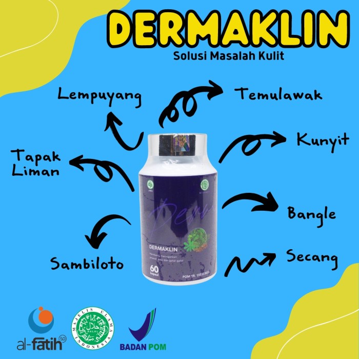 

OBAT PENYAKIT KULIT Obat Gatal Pada Kulit DERMAKLIN 100% Asli Herbal alami tanpa efek samping