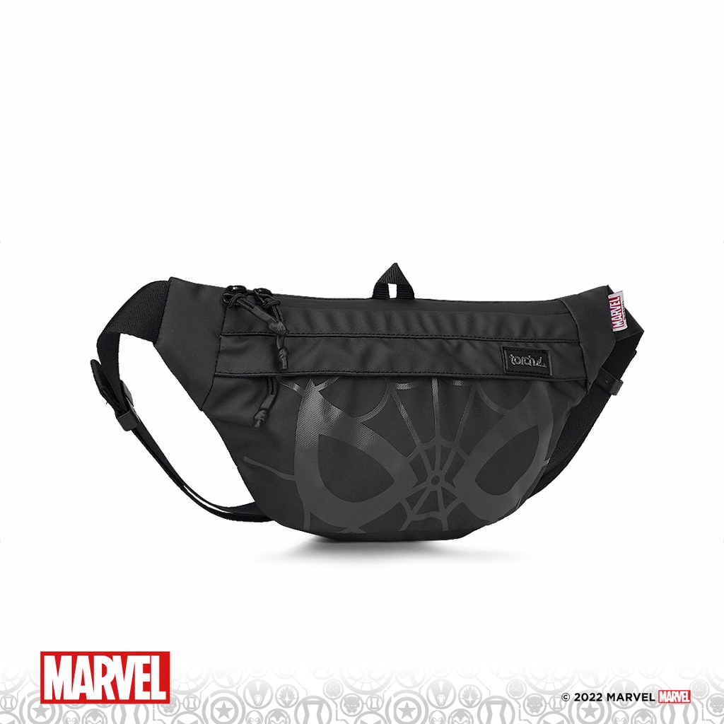 TORCH Depok Spider-Man 2 Spider Eye Grey Waist Bag Togane Black