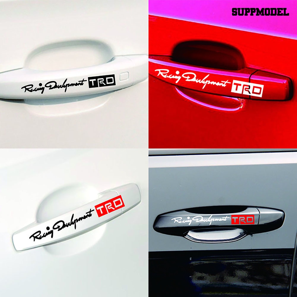 Sl 4Pcs Stiker TRD Racing Development Untuk Handle Pintu Mobil