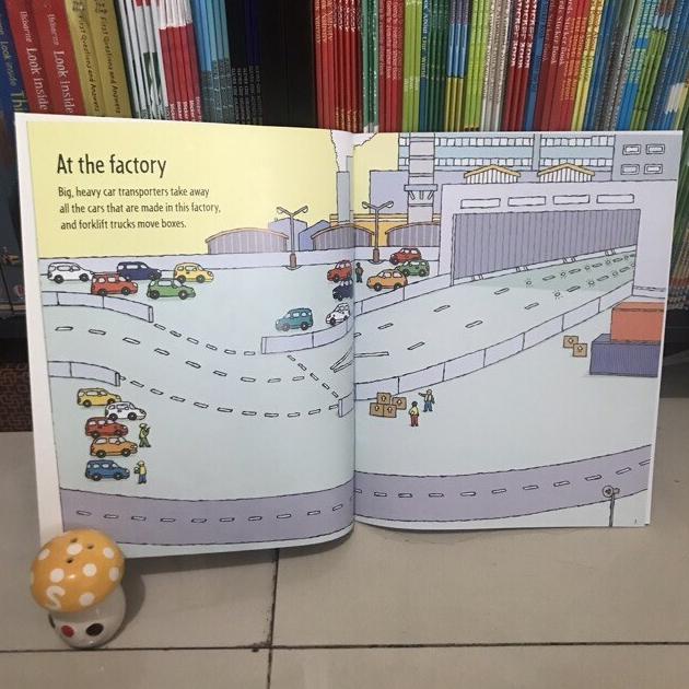 

Usborne Trucks First Sticker Book - Activty Imported - Buku Impor Truk Thebest