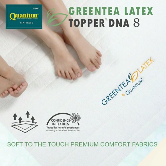 Quantum Topper Greentea Latex DNA 8 Cm 160x200 Cm Alas Kasur