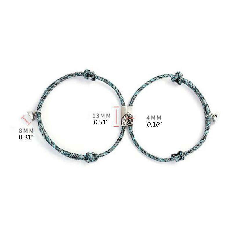 1 Pasang Gelang Minimalis Tali Kepang Adjustable Untuk Pasangan/Persahabatan