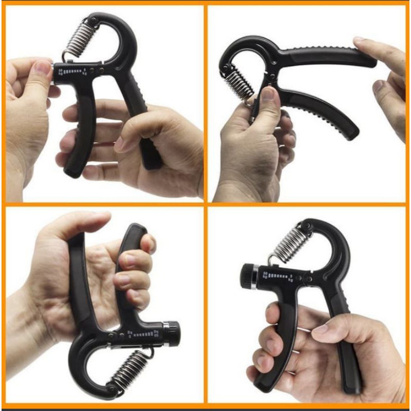 alat olahraga tangan dirumah handgrip adjustable 5-50kg alat olahraga otot tangan & jari gym fitness