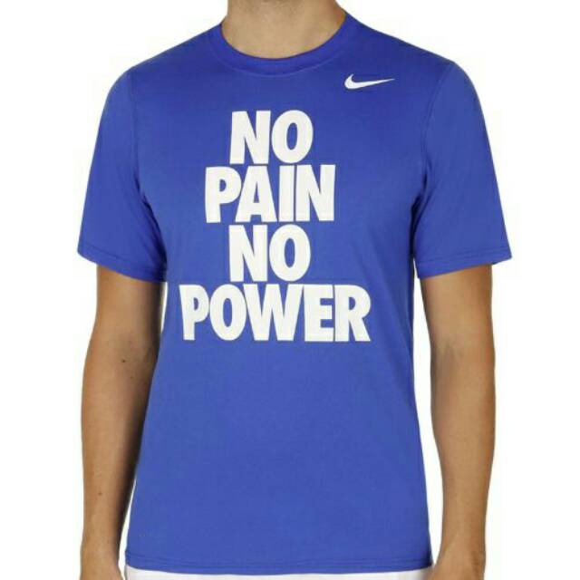 acoplador Asentar Búsqueda Jual T-Shirt / Baju / Kaos Nike No Pain No Power | Shopee Indonesia