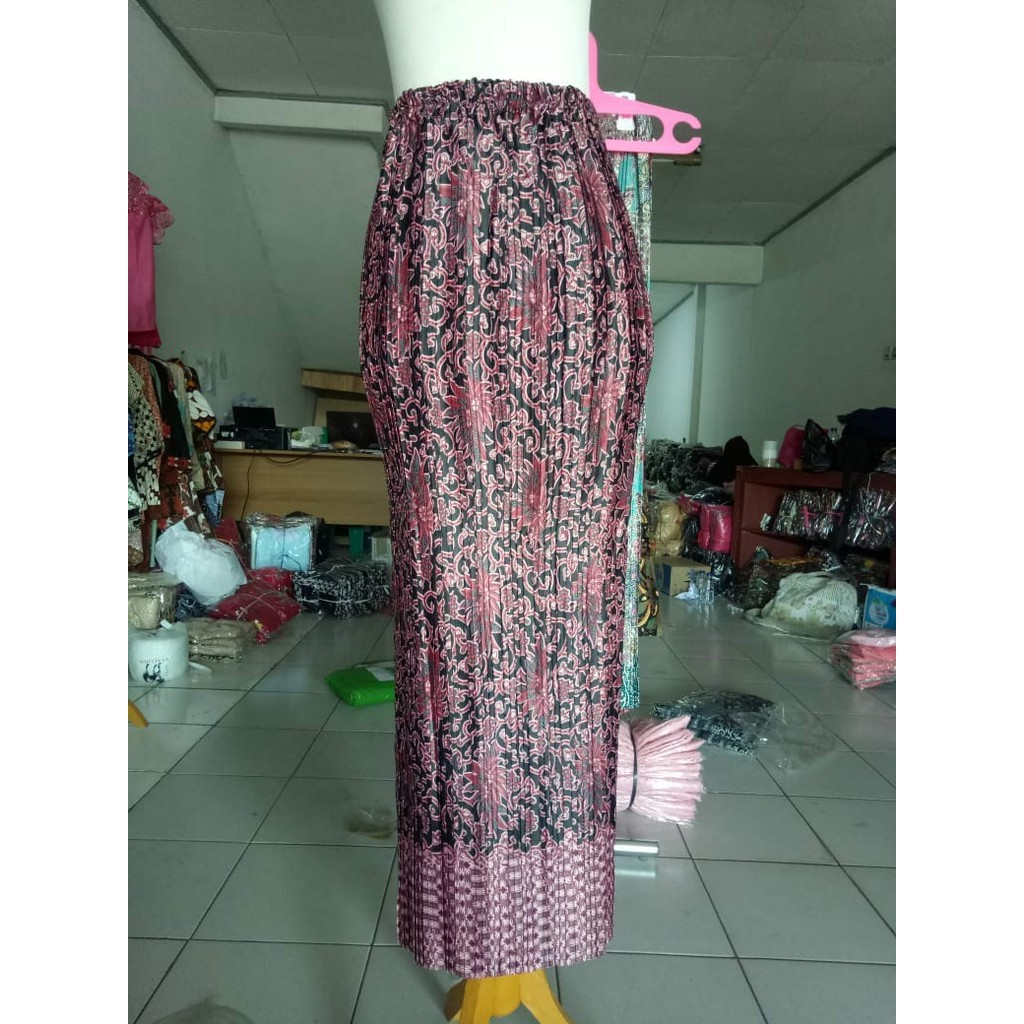 SB Collection Rok Plisket Meilinda Panjang Maxi Batik Jumbo Wanita