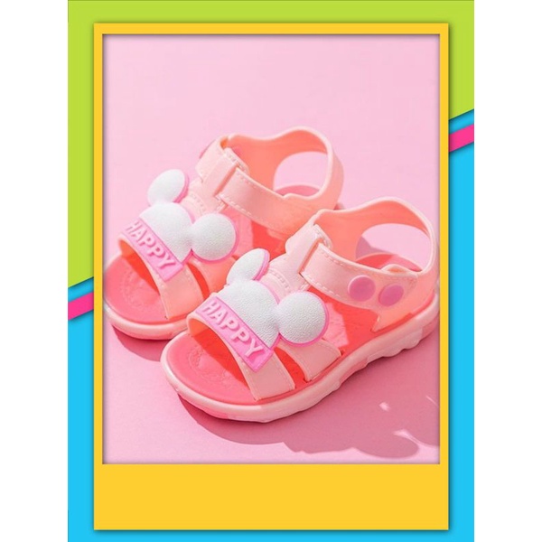 Sepatu Sandal Jelly Anak Mickey Happy import RF