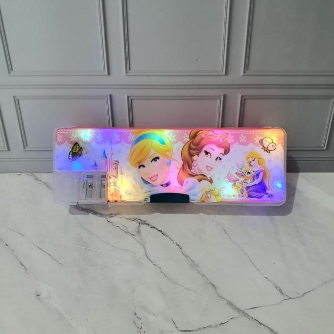 

Diskon kotak pensil lampu/pencil case LED/kotak pensil magnet nyala Diskon