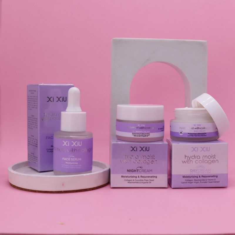 Xi Xiu Hydra Moist With Collagen Moisturizing &amp; Rejuvenating | DayCream | NightCream | FaceSerum