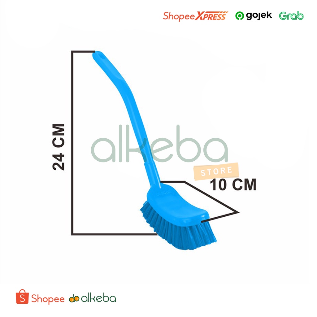 Sikat WC Gagang Lengkung Dragon Orlando / sikat lantai toilet handle