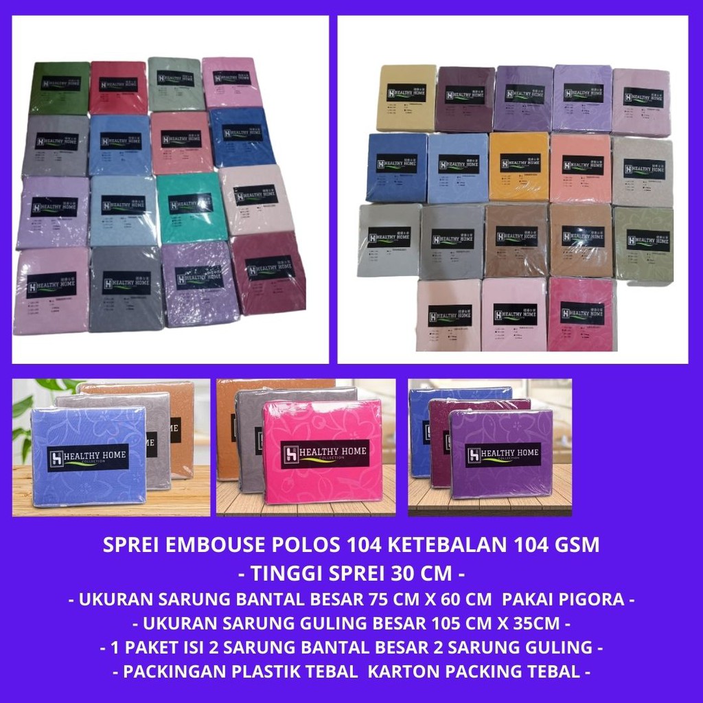 SPREI POLOS 180 X 200 dan 160 x 200 TINGGI 30CM BAGUS MURAH [ BISA COD]