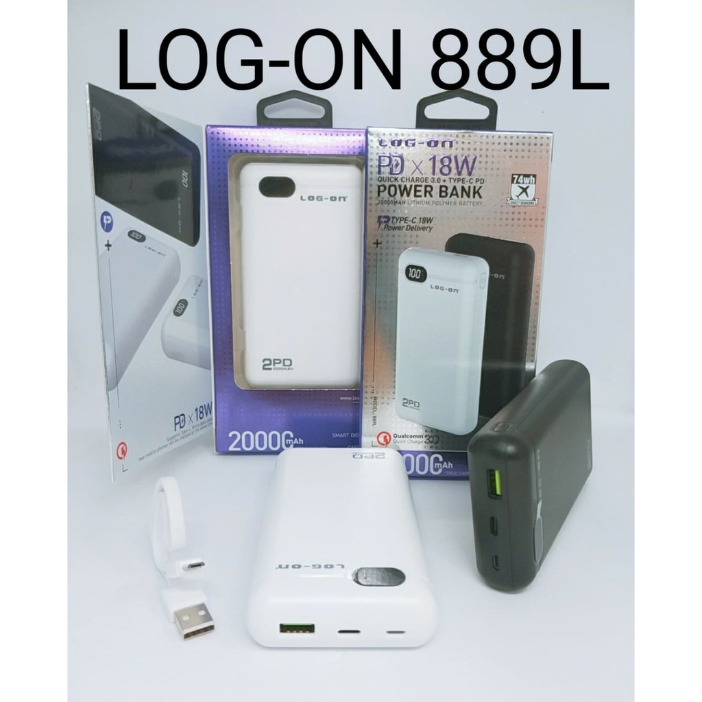 POWERBANK LOG-ON powerKING 889L 20000 MAH/powerMAX+ 530L 17600MAH/powerSTRIP 791L 10000MAH/powerNMAX