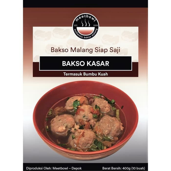 

Meet Bowl Bakso Malang Siap Saji - Bakso Kasar - 350gr