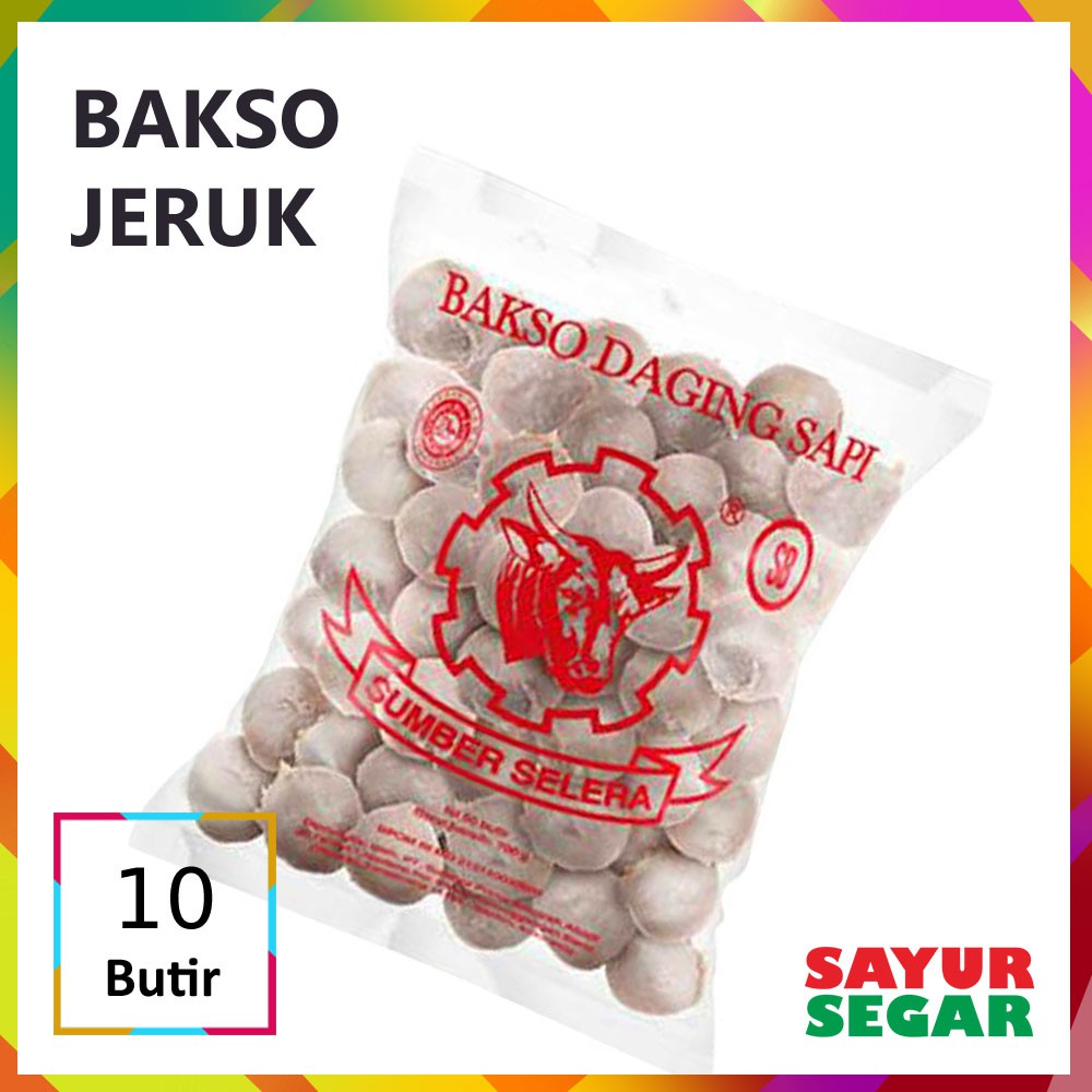 [kirim Instant] Baso Bakso Jeruk Sumber Selera [10 Butir] Shopee