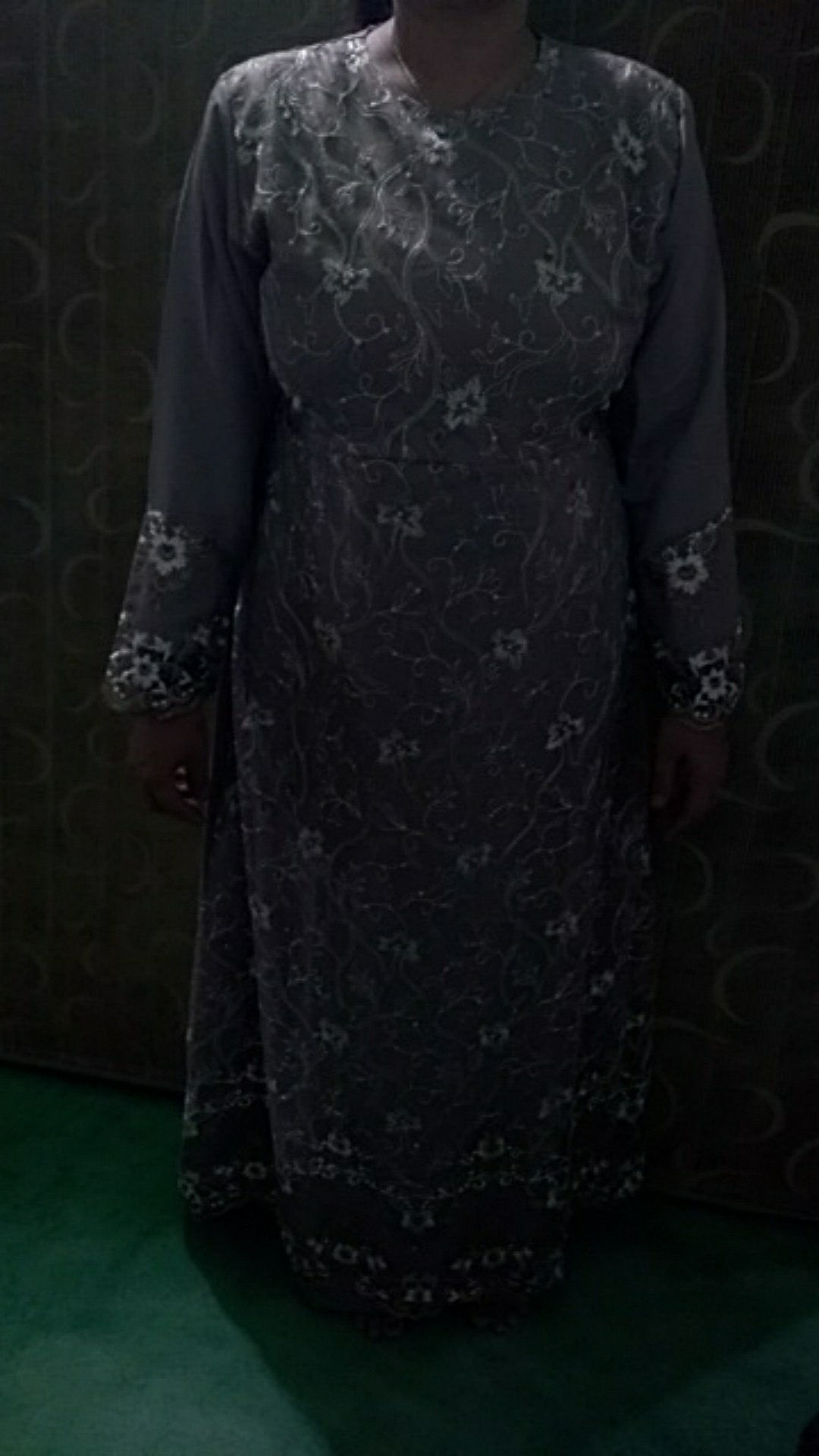 [model Baru] Gamis Maxi Keila/ S-m,l,xl,xxl, Xxxl / Brukat Premium/ Seragam/ Kondangan