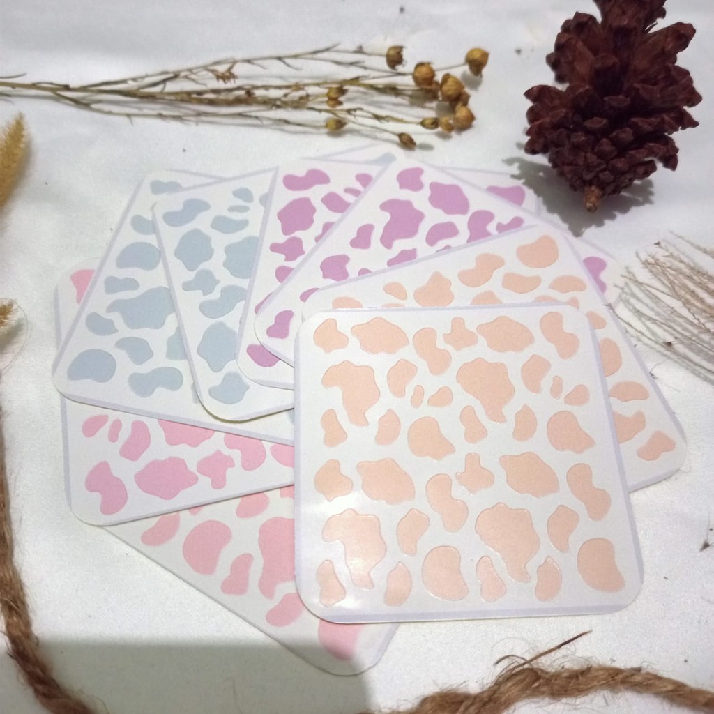 

Stiker Motif Sapi (KISS CUT) Sticker Deco Stiker Polcos Sticker Journal Confetti Stiker Pastel