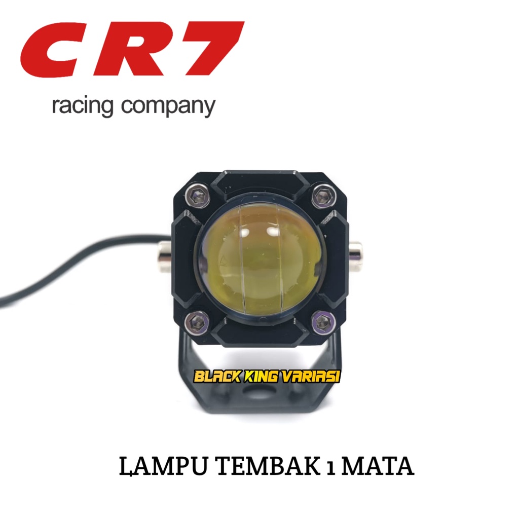 Lampu Tembak Led Foglamp SQL 1 Mata Laser Gun Putih Kuning 2 Warna Waterproof Lampu Sorot Motor SQL