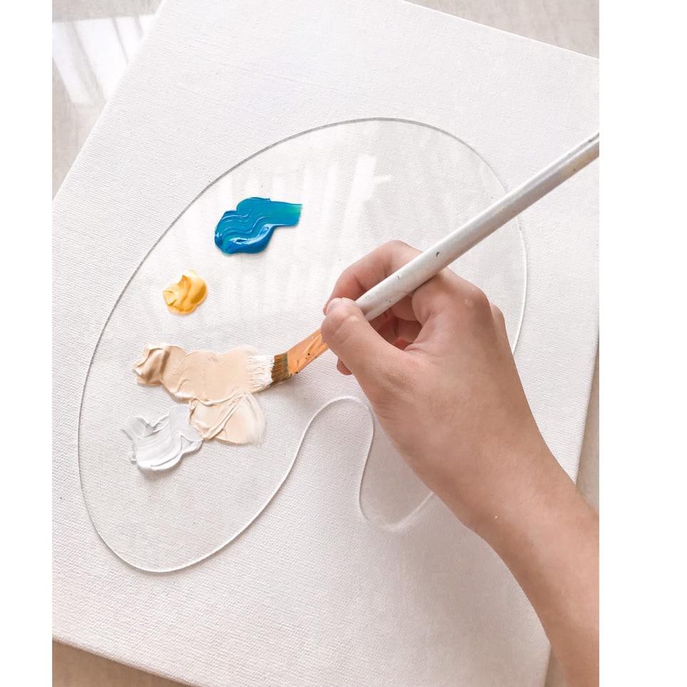 

ck Acrylic Palette | Palet Bening Akrilik | ByPainters | 29x18.5Cm | 2mm | 0SB (Grosir)