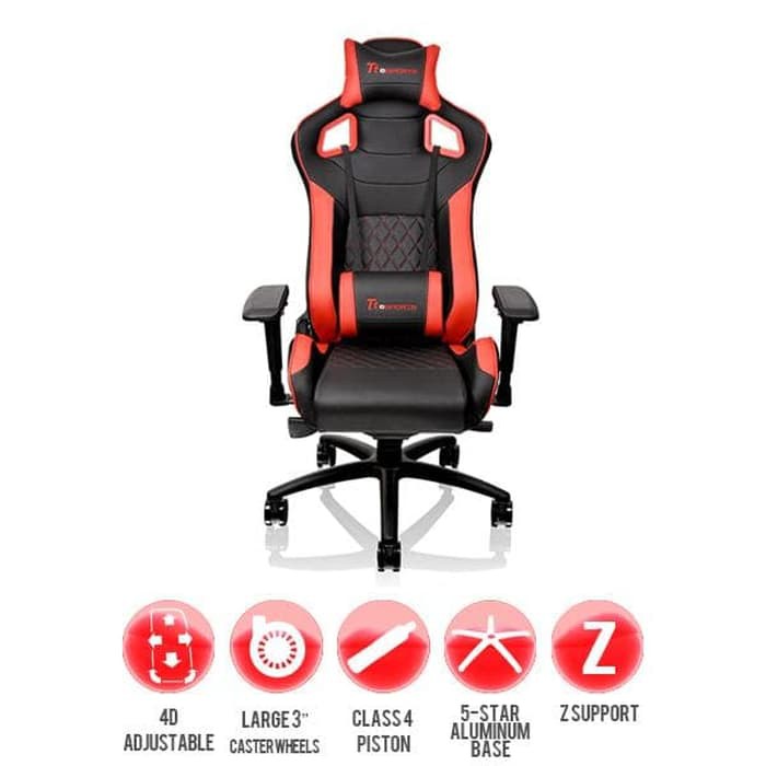 TTESPORTS GT Fit Gaming Chair - Red &amp; Black (by Thermaltake)