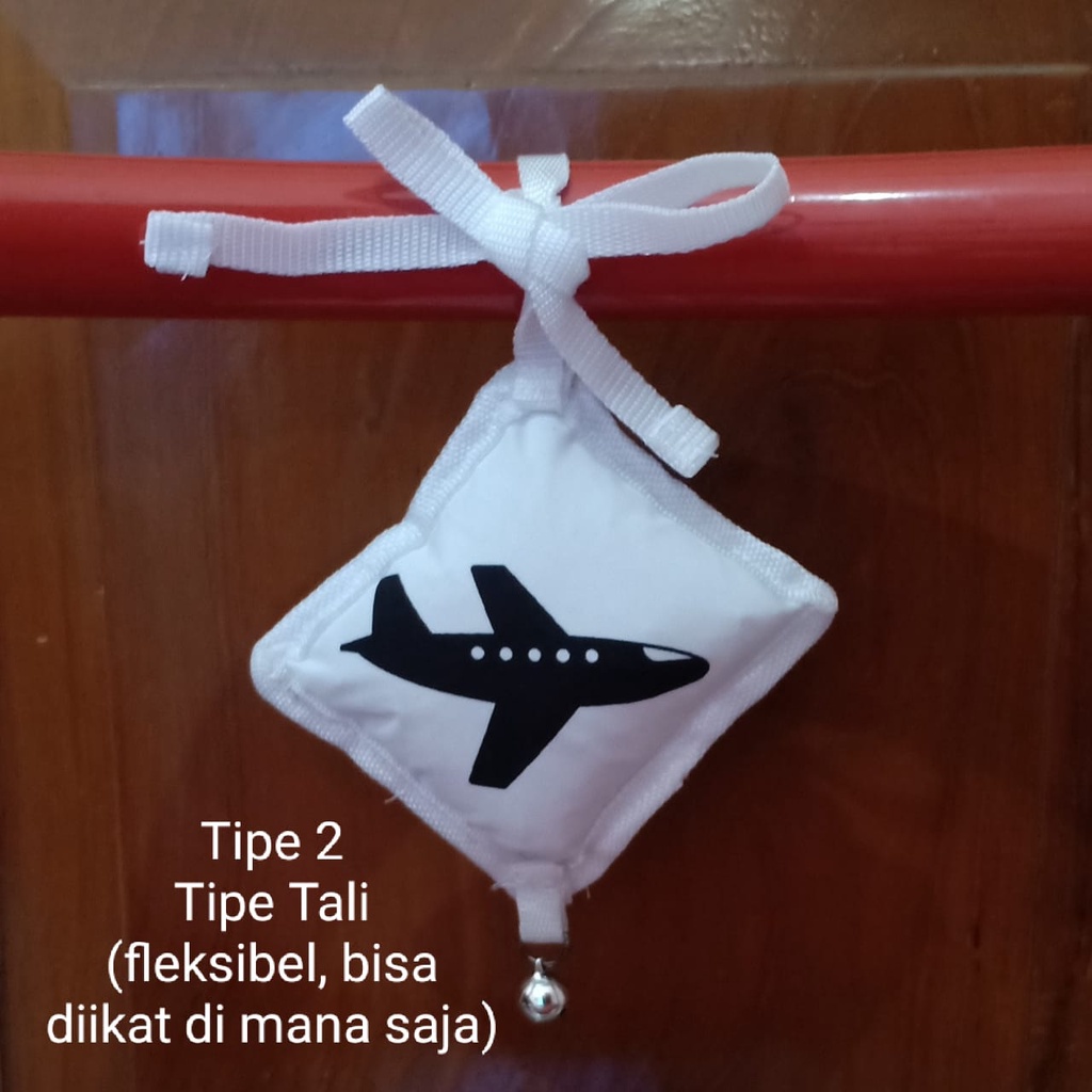 Gantungan High Contrast Hitam Putih Merah Untuk Baby Play Mat Gym