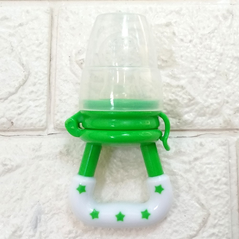 Baby FRUIT FEEDER - Reliable Empeng Saringan Buah Bayi gigitan baby weaning mpasi MP ASI-Hijau (MadeIn China)