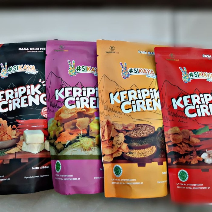 

SIKAYA Keripik Cireng Cemilan Snack Keripik Pedas 55 Gram