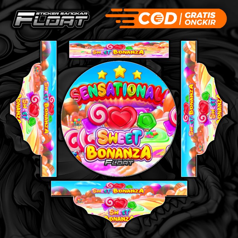 STIKER DECAL SANGKAR TEBOK LOVEBIR PVC