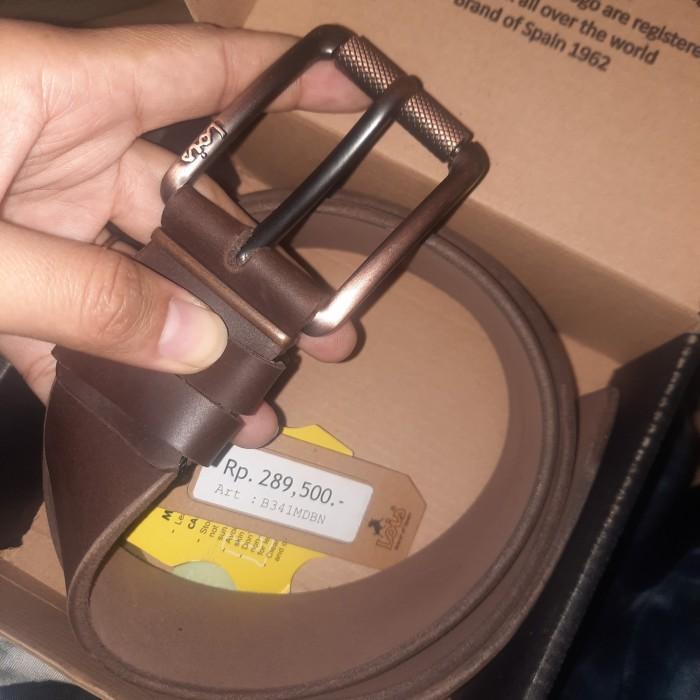 Gesper / Ikat Pinggang Pria Kulit Asli Lois B331Nbr Kualitas Terbaik