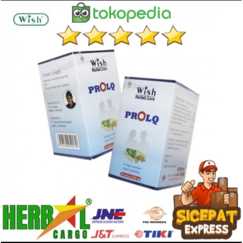 WISH PROLQ Suplemen Pria Asli Original 30 capsules
